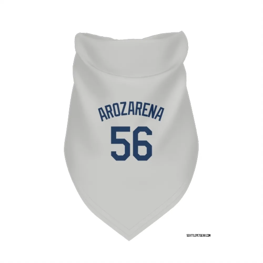 Seattle Mariners Randy Arozarena Gray Pet Bandana for Dog & Cat