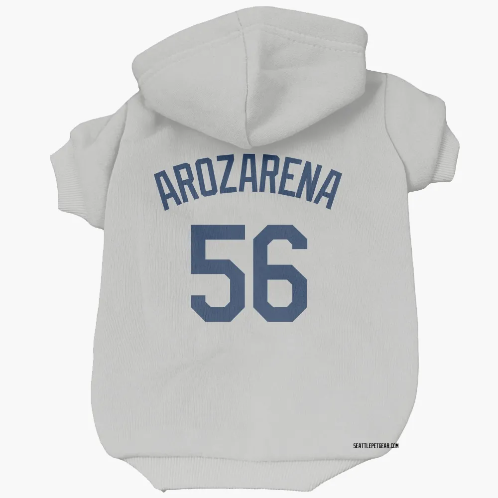 Seattle Mariners Randy Arozarena Gray Pet Hoodie for Dog & Cat