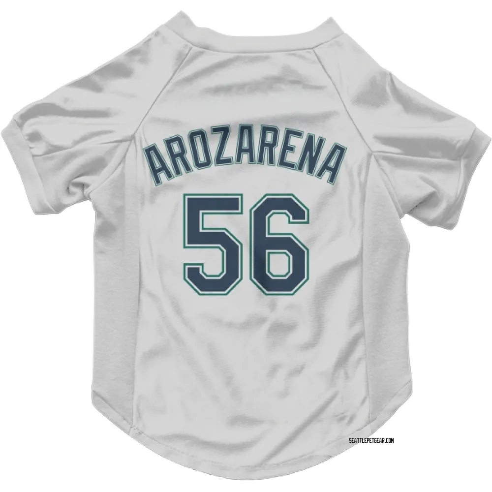 Seattle Mariners Randy Arozarena White Pet Jersey for Dog & Cat