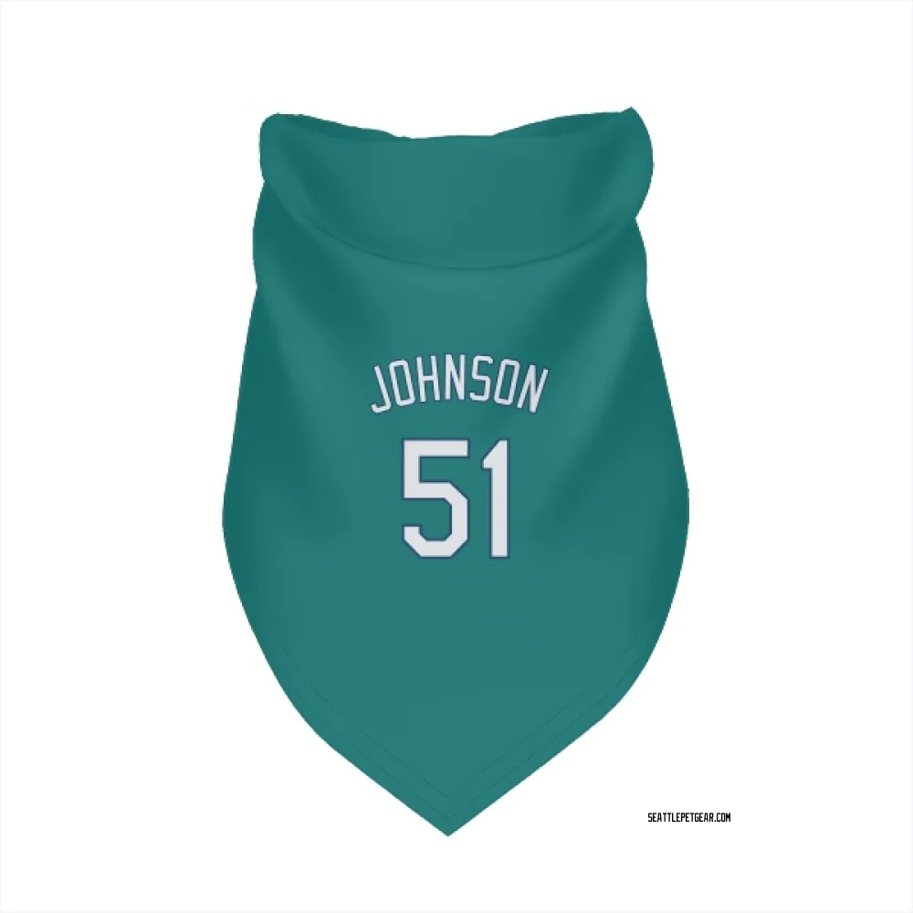 Seattle Mariners Randy Johnson Green Pet Bandana for Dog & Cat