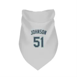 Seattle Mariners Randy Johnson White Pet Bandana for Dog & Cat