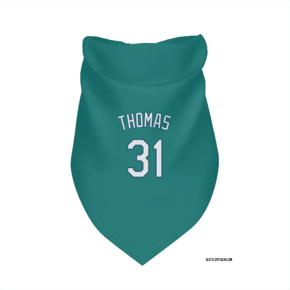 Seattle Mariners Rhylan Thomas Green Pet Bandana for Dog & Cat