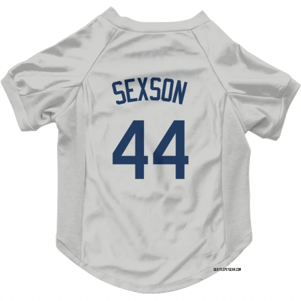 Seattle Mariners Richie Sexson Gray Pet Jersey for Dog & Cat