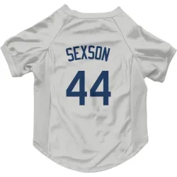 Seattle Mariners Richie Sexson Gray Pet Jersey for Dog & Cat