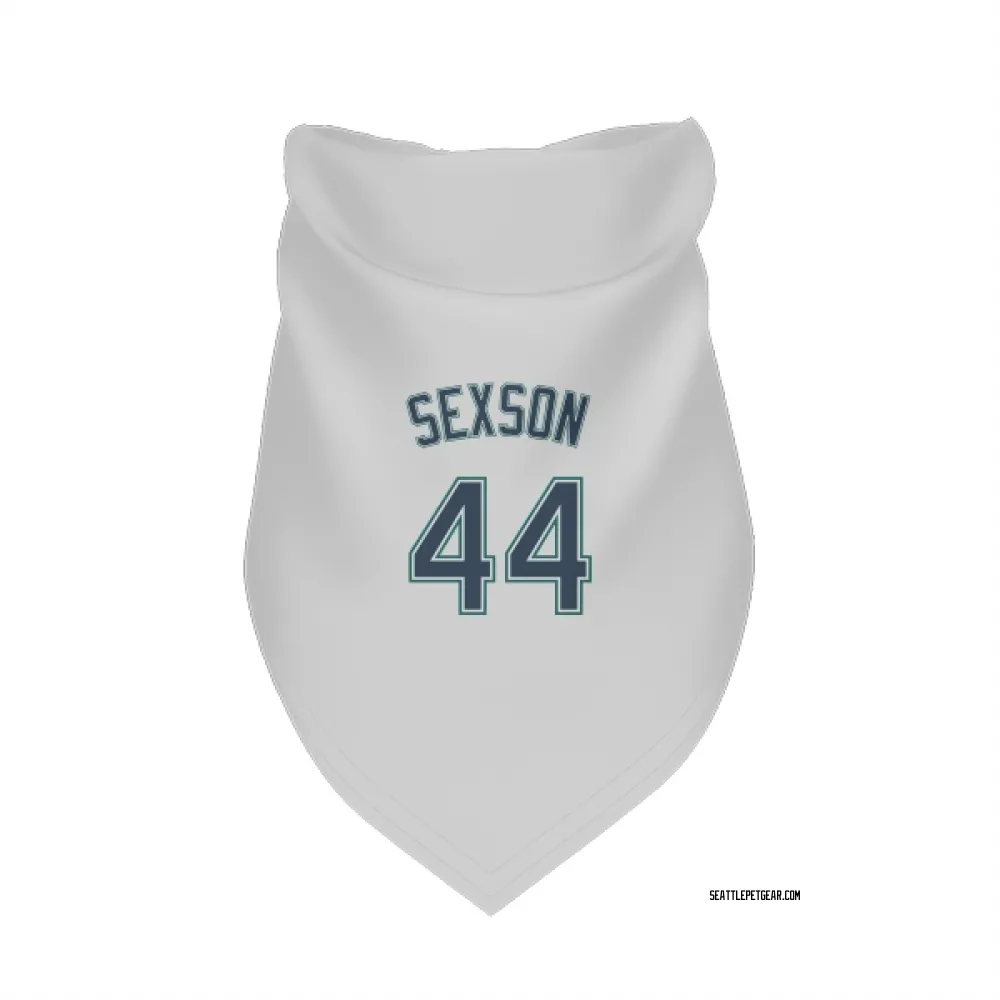 Seattle Mariners Richie Sexson White Pet Bandana for Dog & Cat