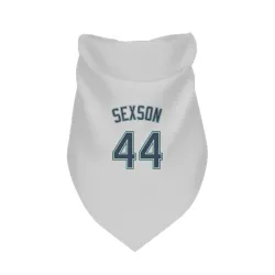 Seattle Mariners Richie Sexson White Pet Bandana for Dog & Cat