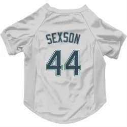 Seattle Mariners Richie Sexson White Pet Jersey for Dog & Cat
