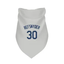 Seattle Mariners Rob Refsnyder Gray Pet Bandana for Dog & Cat