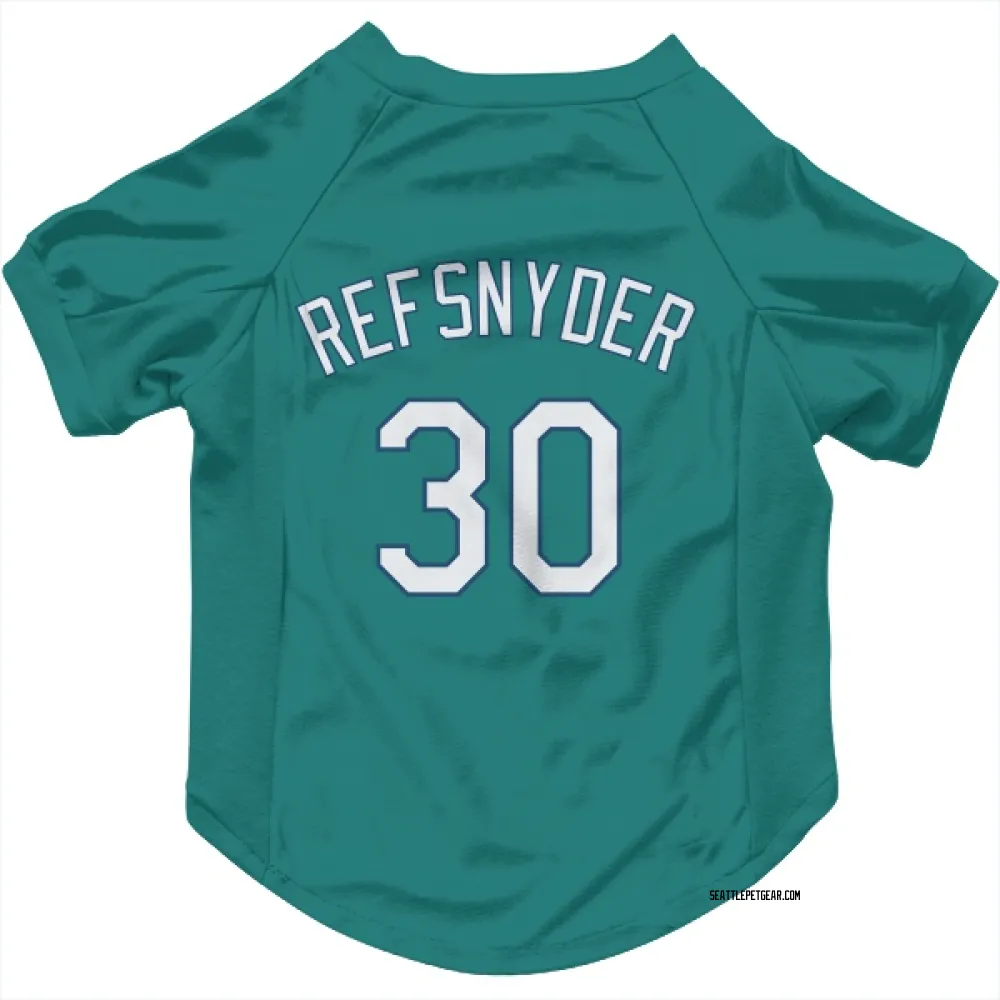 Seattle Mariners Rob Refsnyder Green Pet Jersey for Dog & Cat