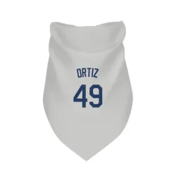 Seattle Mariners Robinson Ortiz Gray Pet Bandana for Dog & Cat