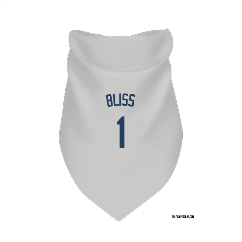 Seattle Mariners Ryan Bliss Gray Pet Bandana for Dog & Cat