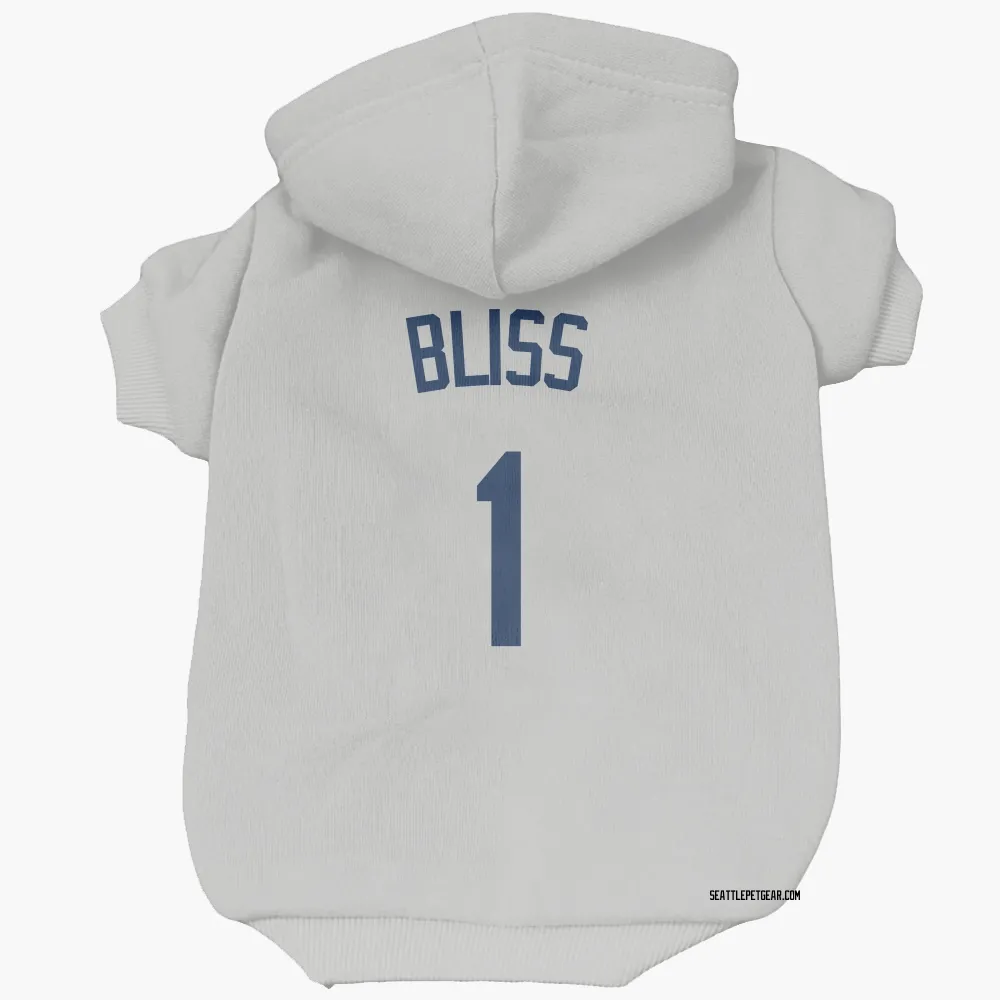 Seattle Mariners Ryan Bliss Gray Pet Hoodie for Dog & Cat