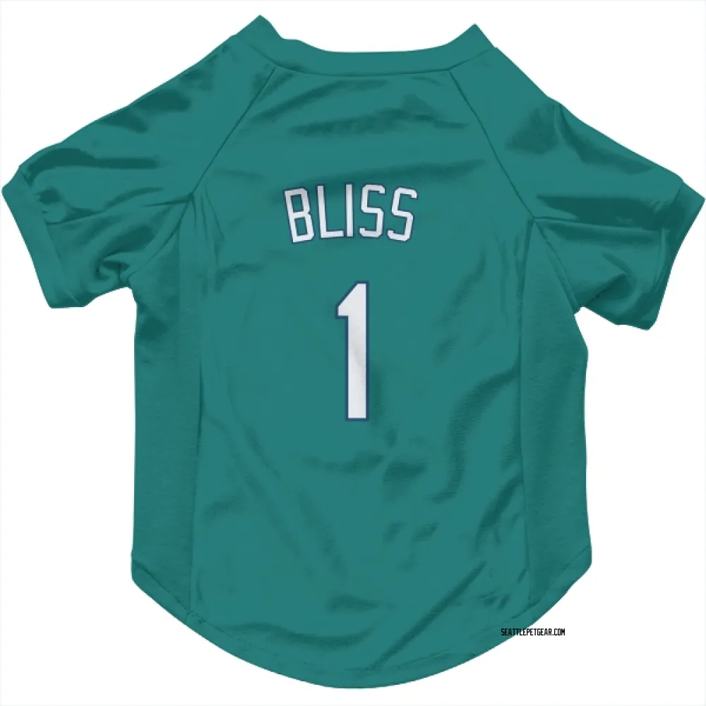 Seattle Mariners Ryan Bliss Green Pet Jersey for Dog & Cat