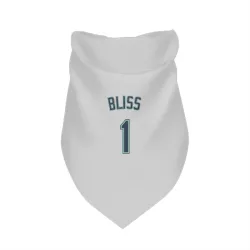 Seattle Mariners Ryan Bliss White Pet Bandana for Dog & Cat