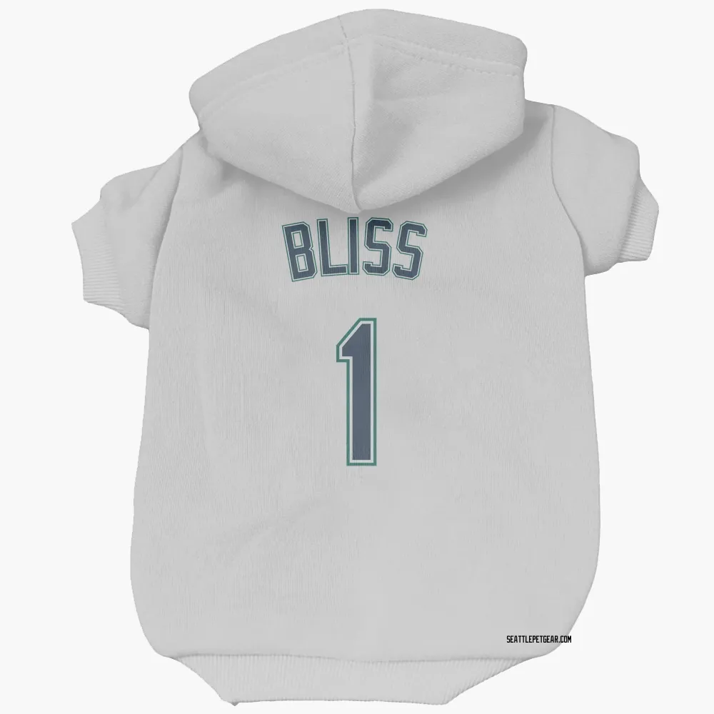 Seattle Mariners Ryan Bliss White Pet Hoodie for Dog & Cat
