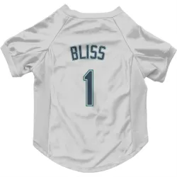 Seattle Mariners Ryan Bliss White Pet Jersey for Dog & Cat