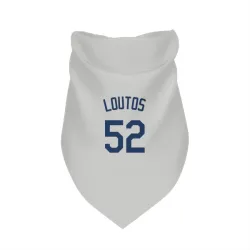 Seattle Mariners Ryan Loutos Gray Pet Bandana for Dog & Cat