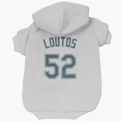 Seattle Mariners Ryan Loutos White Pet Hoodie for Dog & Cat
