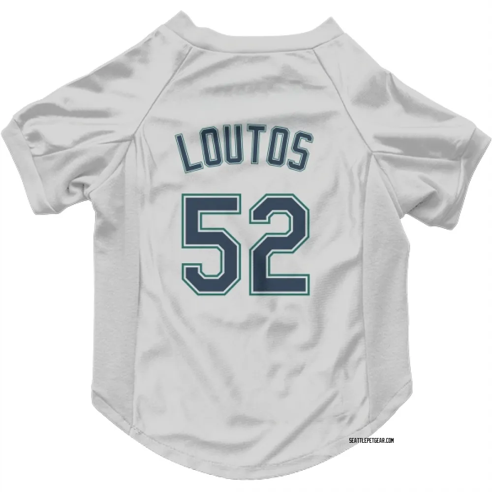 Seattle Mariners Ryan Loutos White Pet Jersey for Dog & Cat