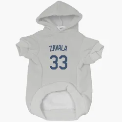 Seattle Mariners Seby Zavala Gray Pet Hoodie for Dog & Cat