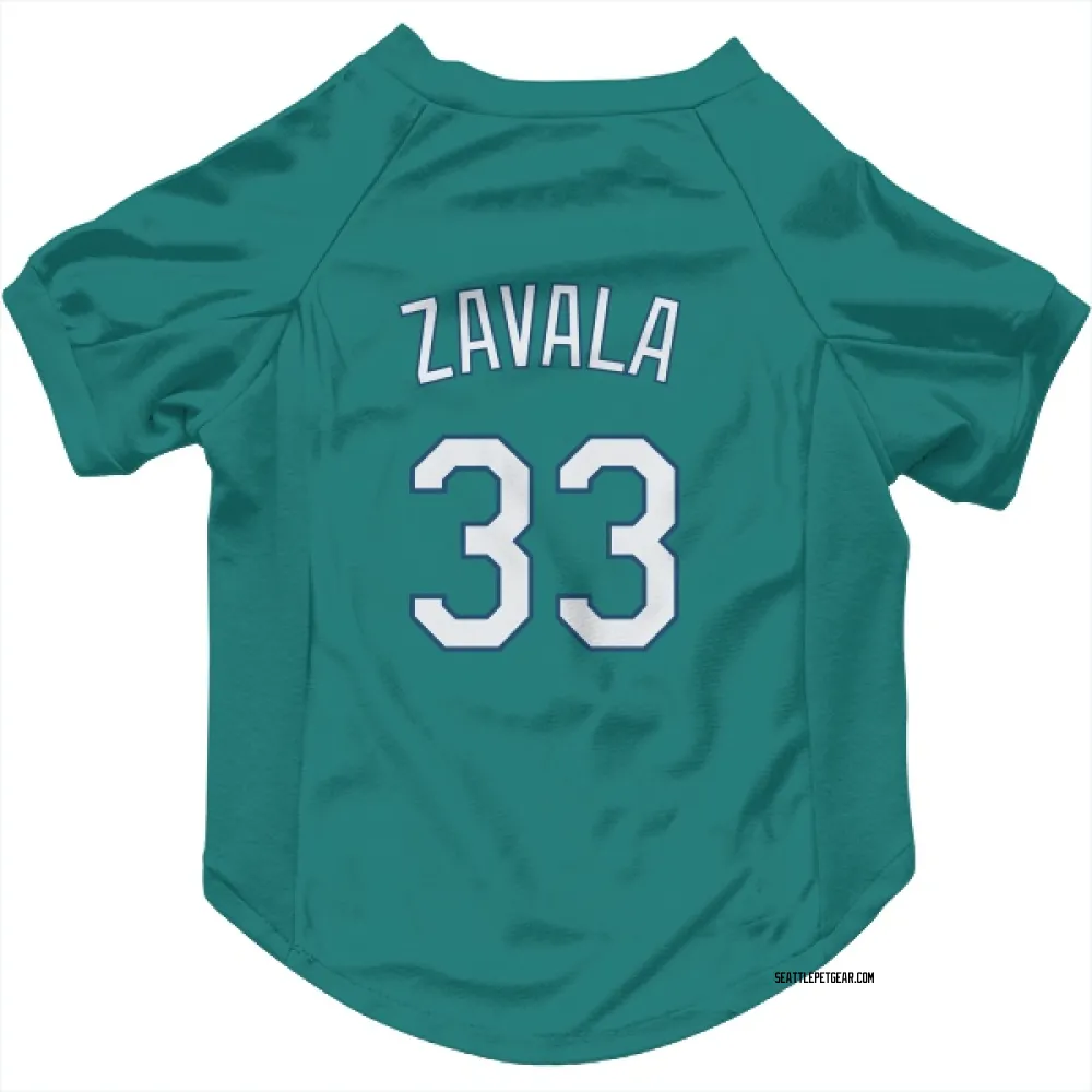 Seattle Mariners Seby Zavala Green Pet Jersey for Dog & Cat