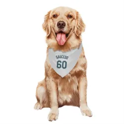 Seattle Mariners Tayler Saucedo White Pet Bandana for Dog & Cat