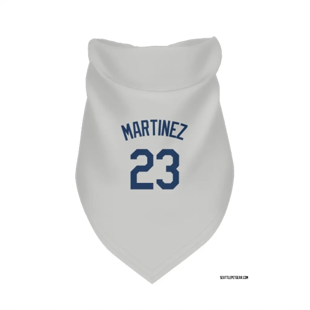 Seattle Mariners Tino Martinez Gray Pet Bandana for Dog & Cat