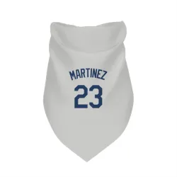 Seattle Mariners Tino Martinez Gray Pet Bandana for Dog & Cat