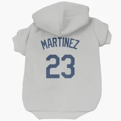 Seattle Mariners Tino Martinez Gray Pet Hoodie for Dog & Cat