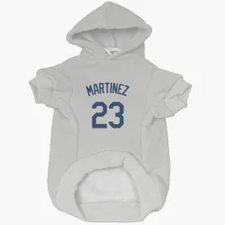 Seattle Mariners Tino Martinez Gray Pet Hoodie for Dog & Cat