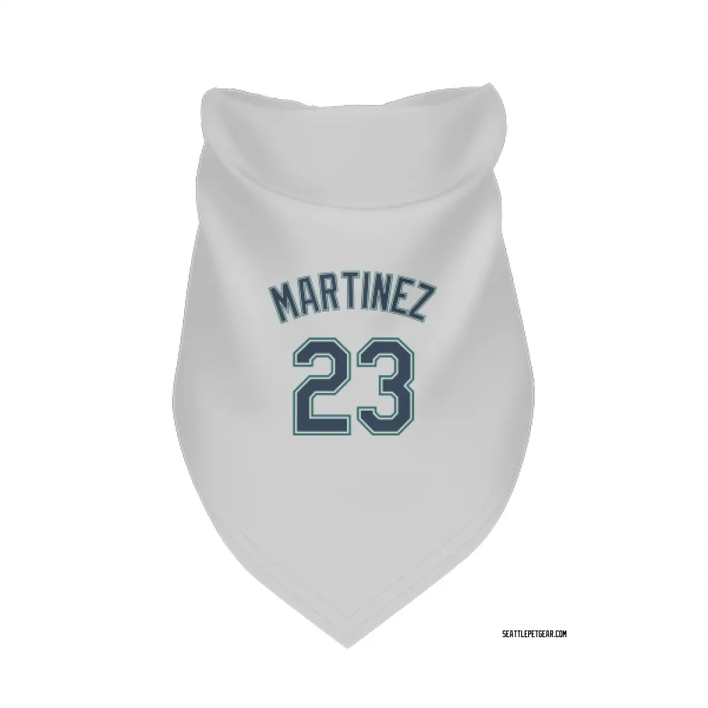 Seattle Mariners Tino Martinez White Pet Bandana for Dog & Cat