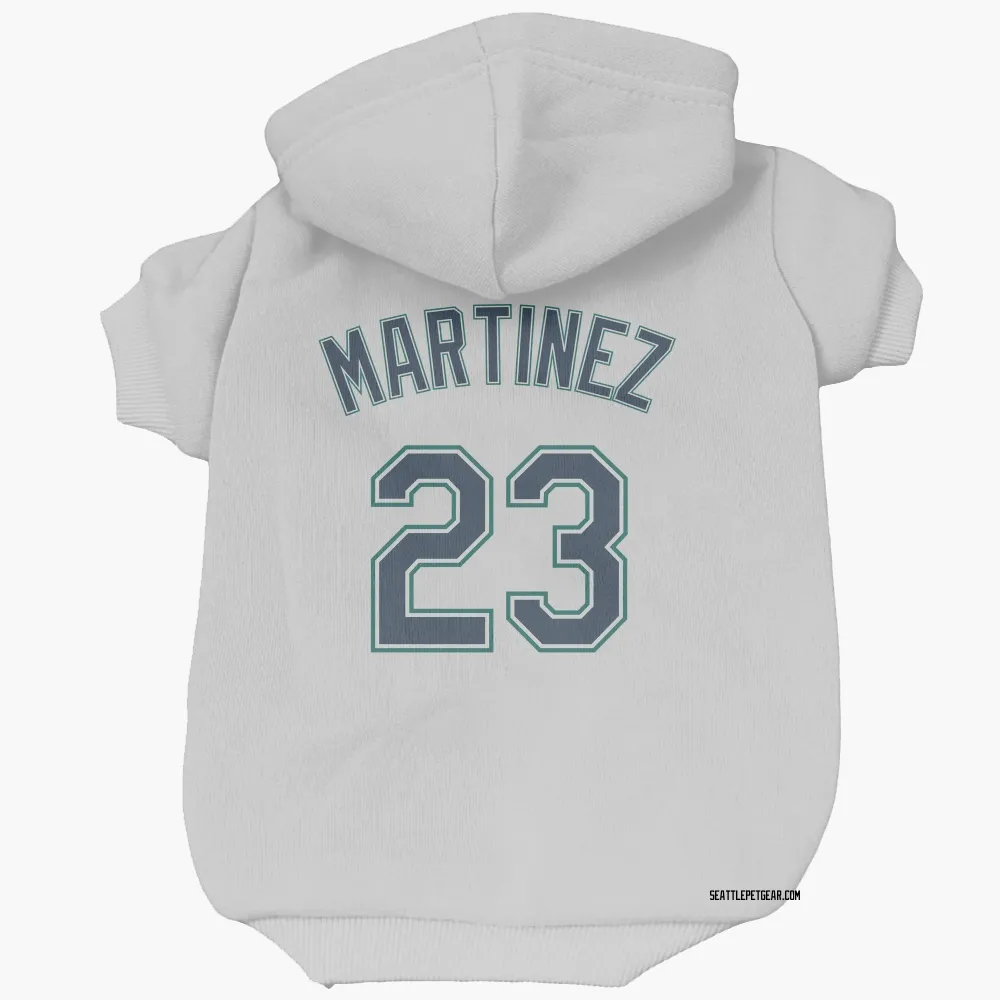 Seattle Mariners Tino Martinez White Pet Hoodie for Dog & Cat