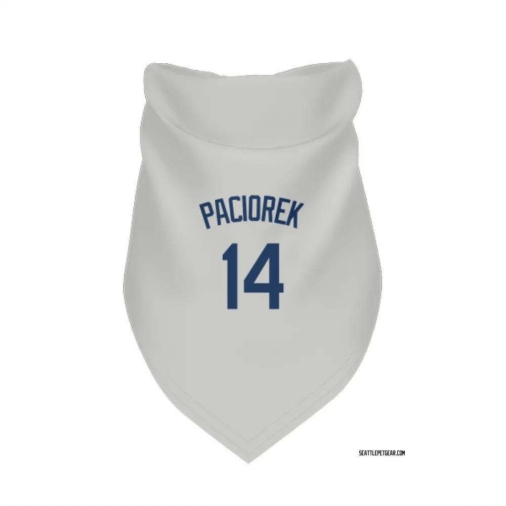 Seattle Mariners Tom Paciorek Gray Pet Bandana for Dog & Cat