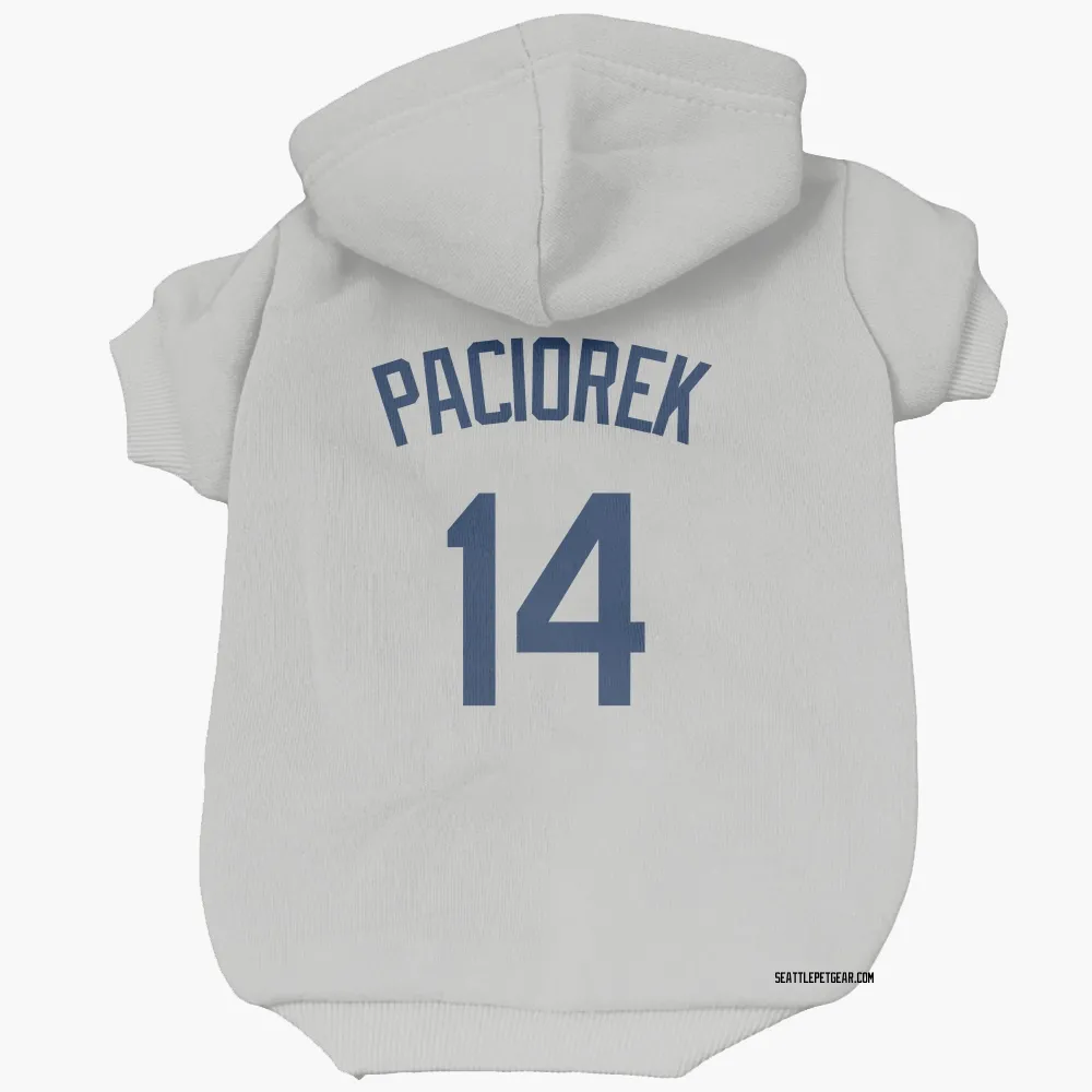 Seattle Mariners Tom Paciorek Gray Pet Hoodie for Dog & Cat