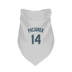 Seattle Mariners Tom Paciorek White Pet Bandana for Dog & Cat