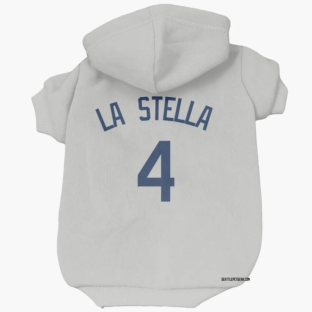 Seattle Mariners Tommy La Stella Gray Pet Hoodie for Dog & Cat