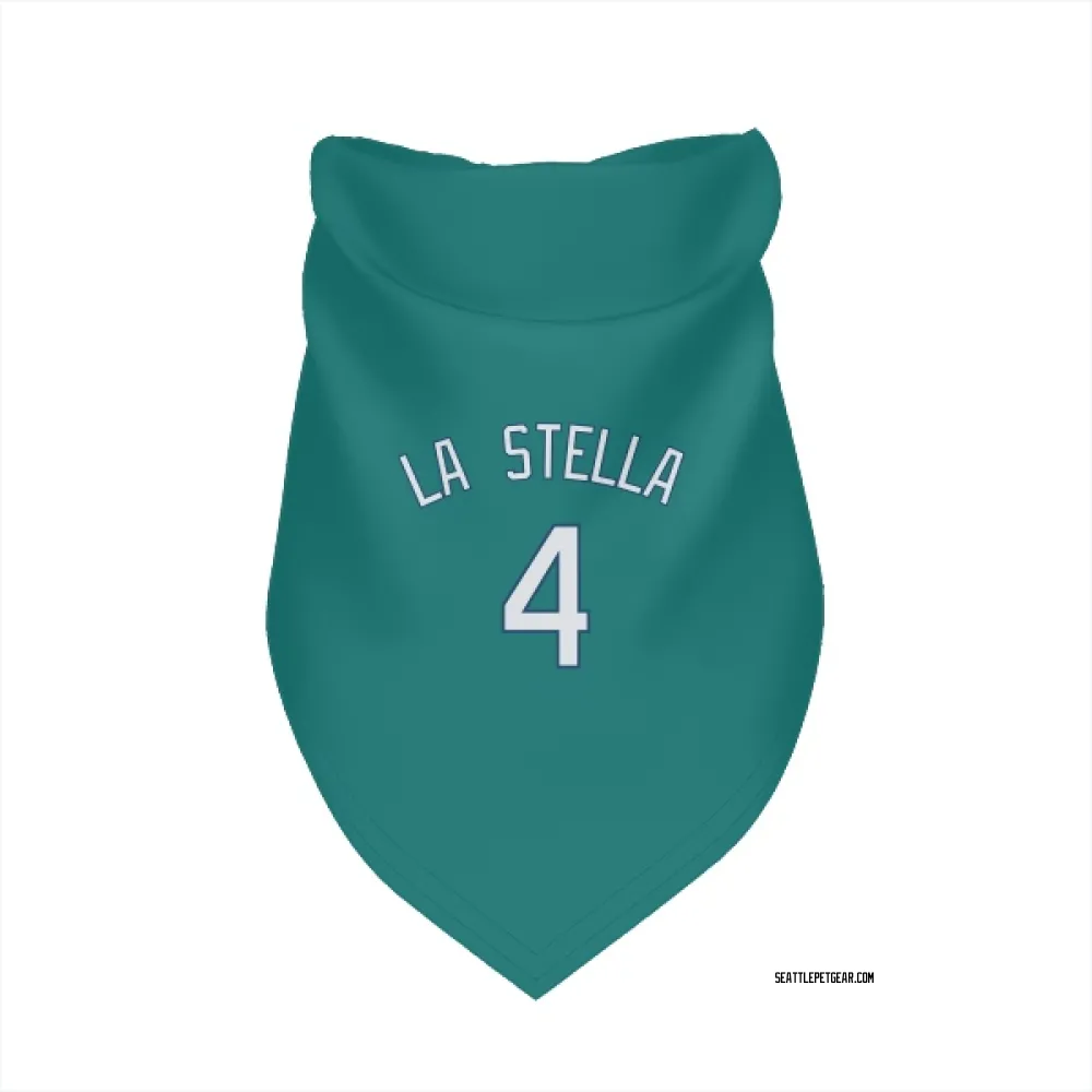 Seattle Mariners Tommy La Stella Green Pet Bandana for Dog & Cat
