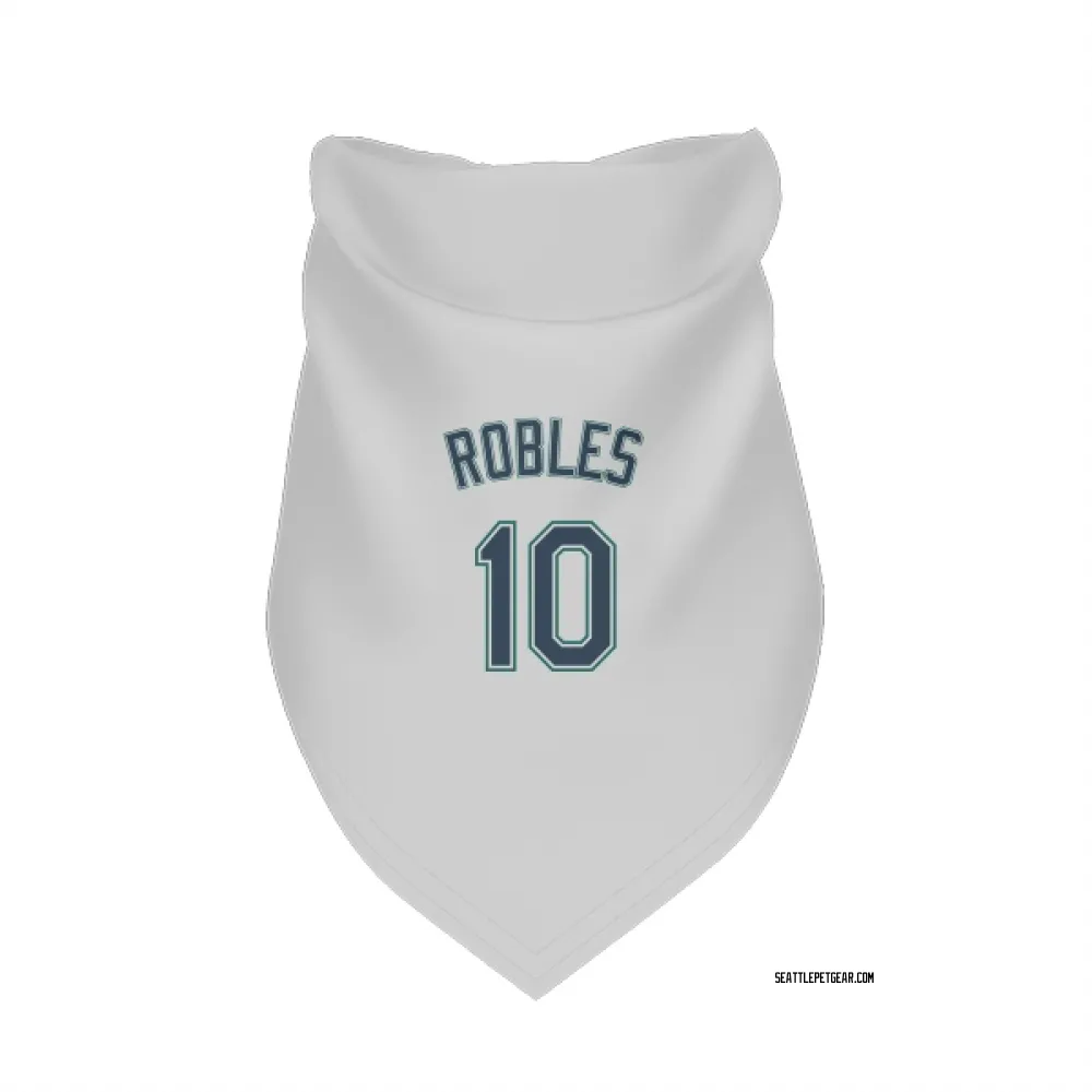Seattle Mariners Victor Robles White Pet Bandana for Dog & Cat