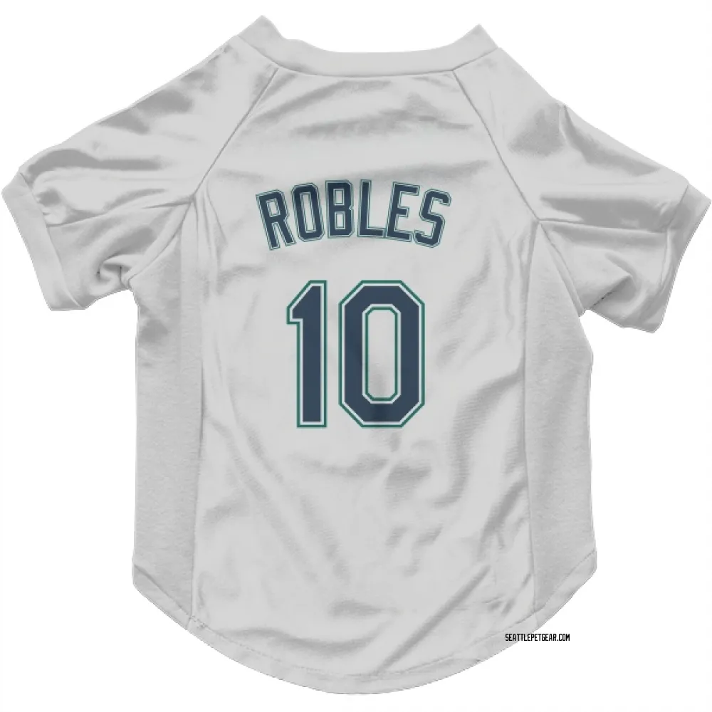 Seattle Mariners Victor Robles White Pet Jersey for Dog & Cat