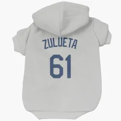 Seattle Mariners Yosver Zulueta Gray Pet Hoodie for Dog & Cat