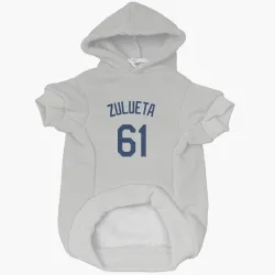 Seattle Mariners Yosver Zulueta Gray Pet Hoodie for Dog & Cat